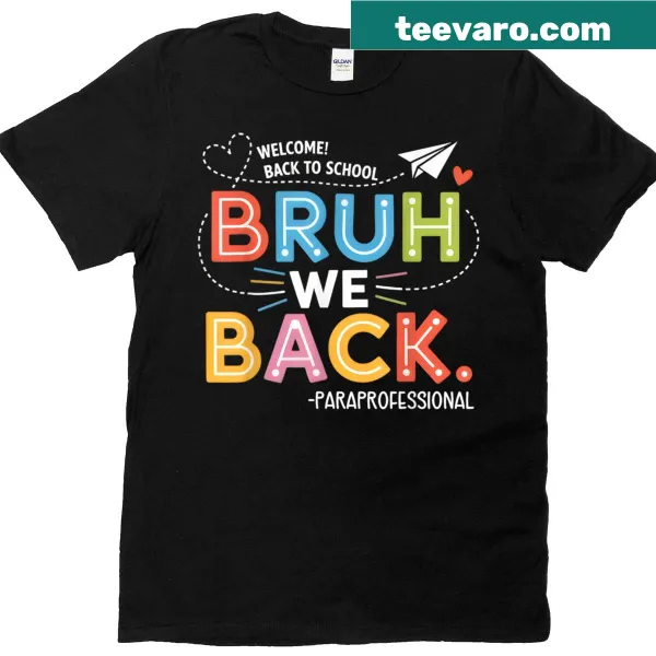 T-shirt with playful 'Groovy Bruh' back-to-school saying