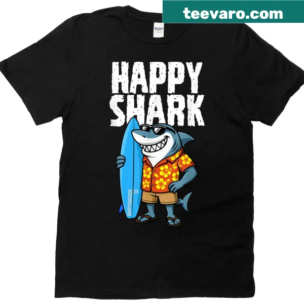 Cheerful shark graphic on a playful t-shirt for kids