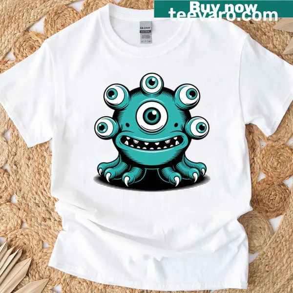 Funny tentacle cyclops beholder graphic t-shirt