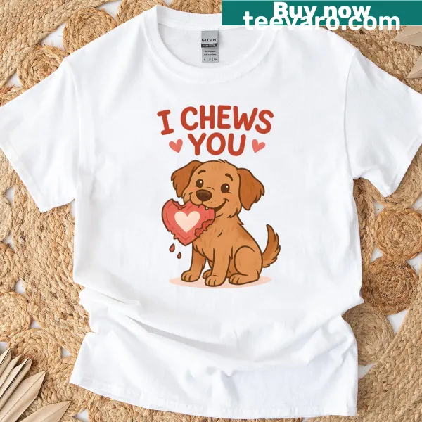Playful oversized T-shirt with humorous food-themed text