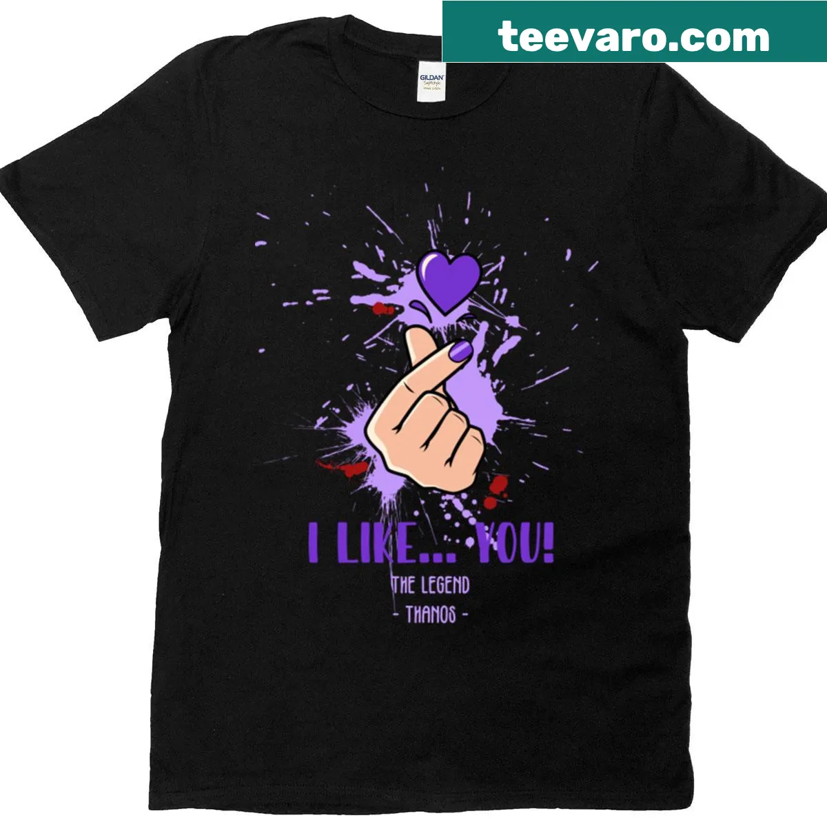 T-shirt with a simple message: I Like You in friendly typography — on a men's t-shirt