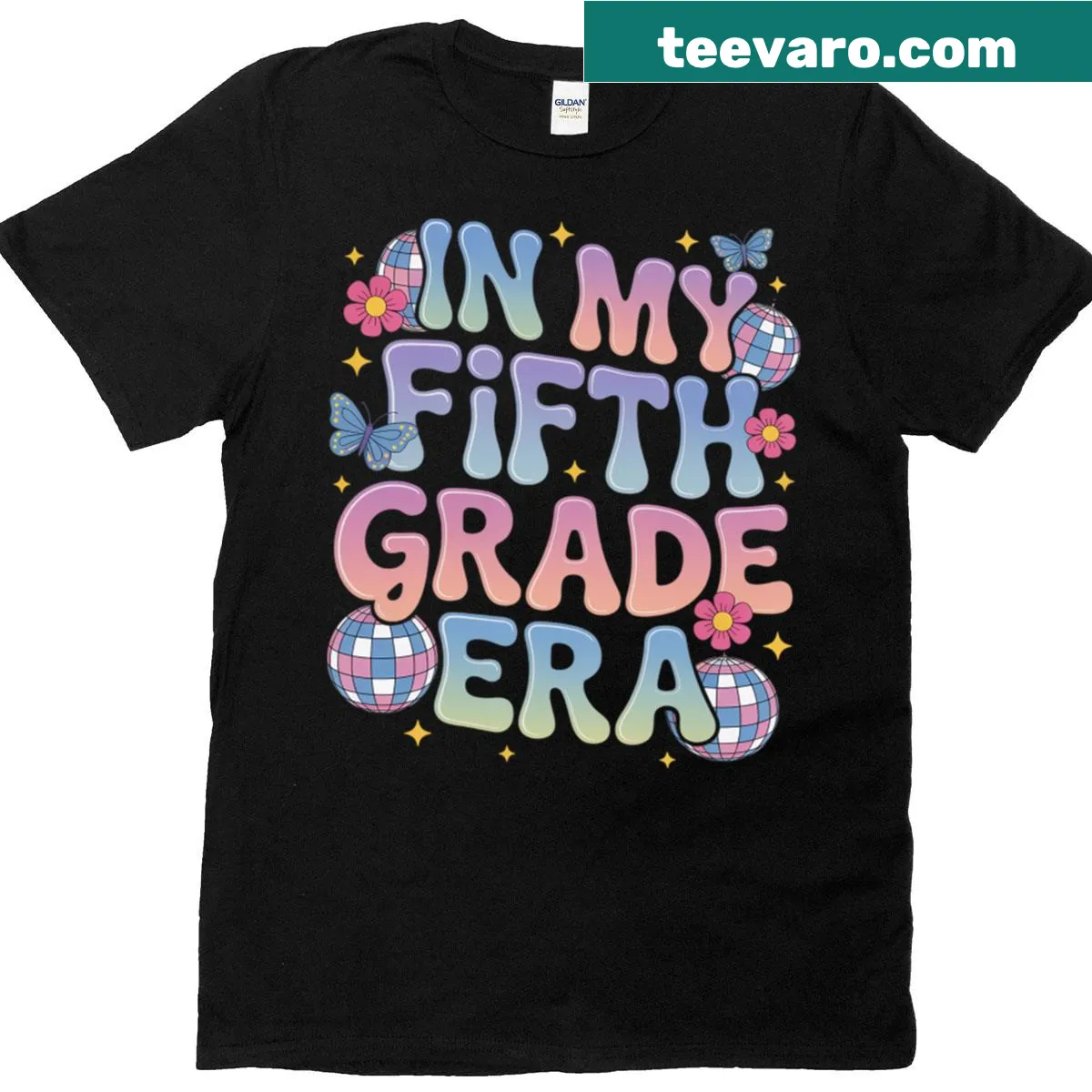 T-shirt for fifth graders celebrating the new school year — on a men's t-shirt