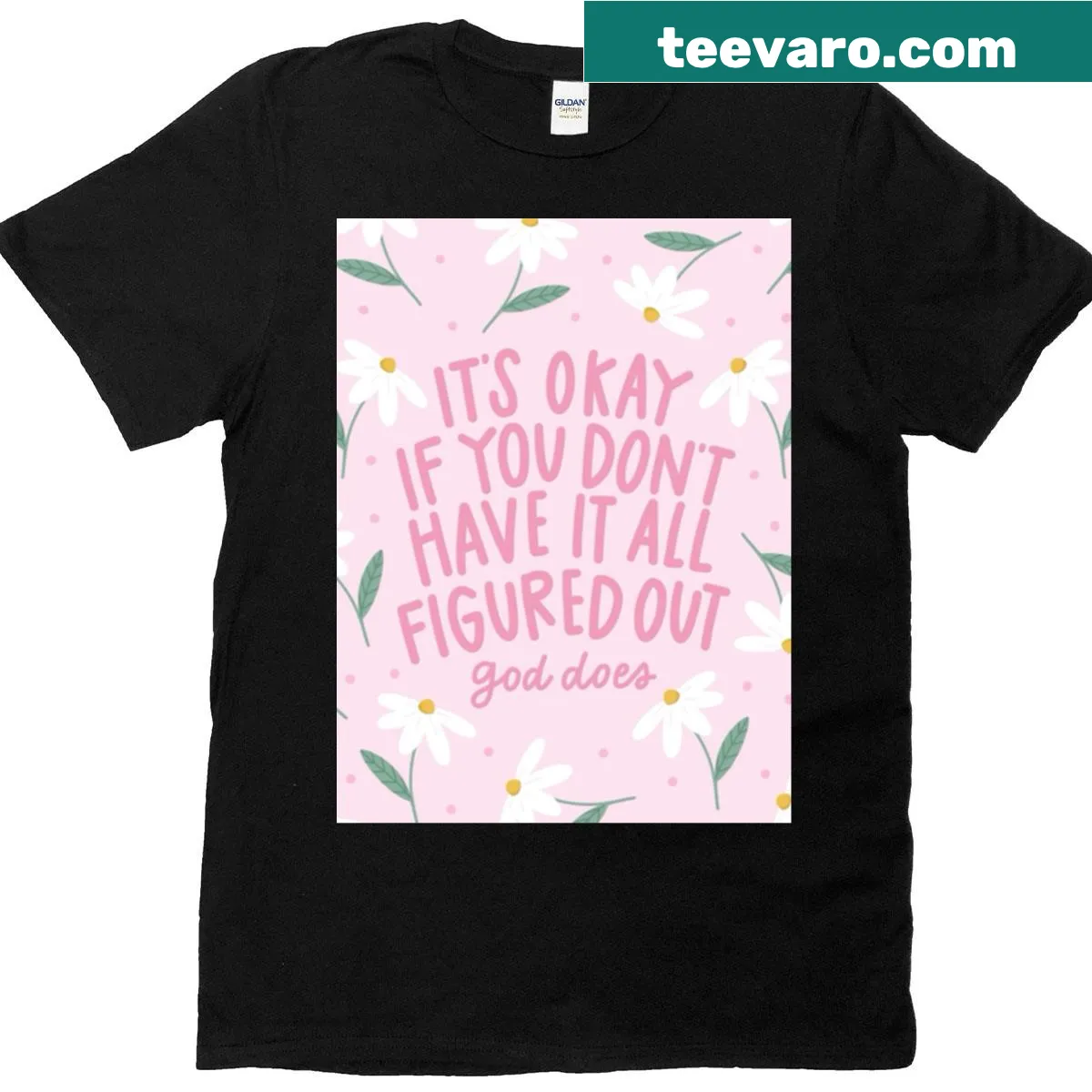 Inspirational shirt with faith-based message about trust. — on a men's t-shirt