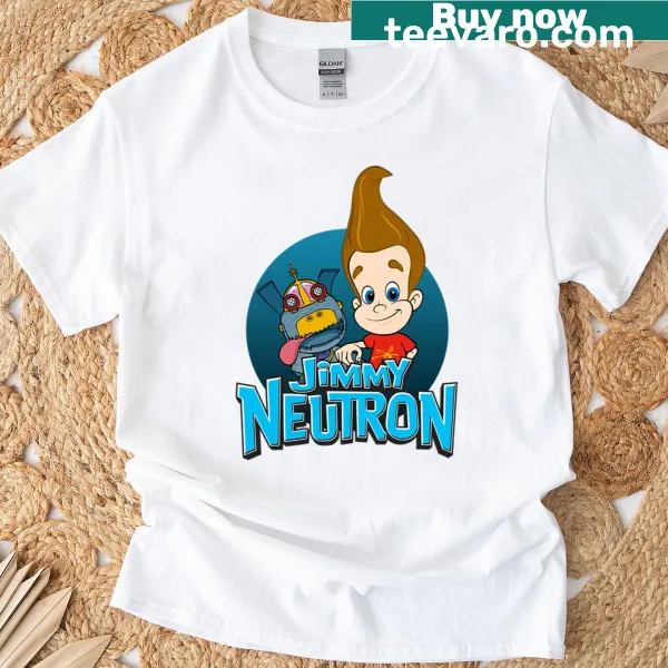 Vintage poster design of Goddard from Jimmy Neutron on a T-shirt