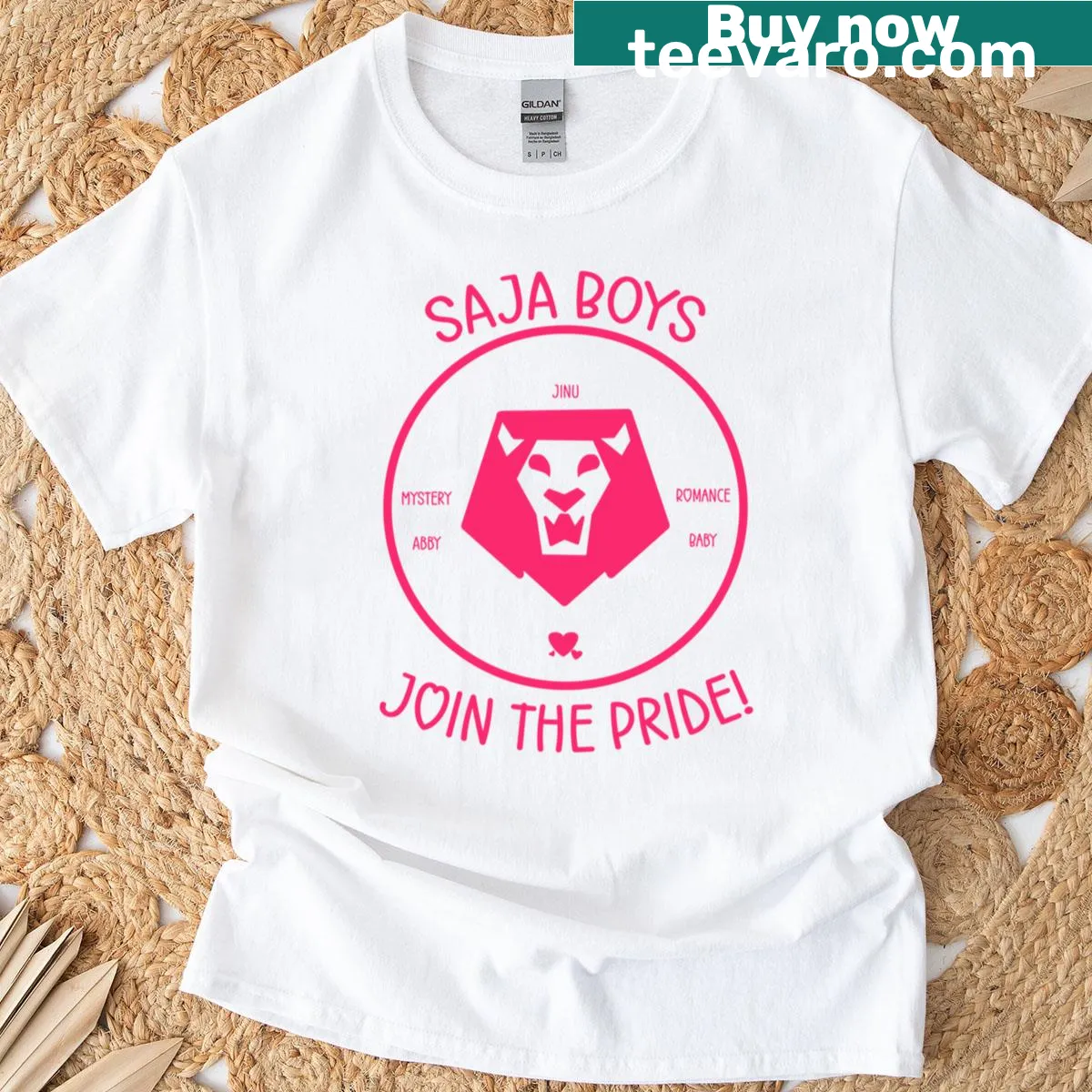 T-shirt with a design encouraging unity and pride — on a men's t-shirt
