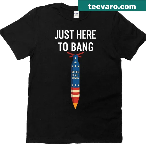 Patriotic bomb design T-shirt for outdoor enthusiasts