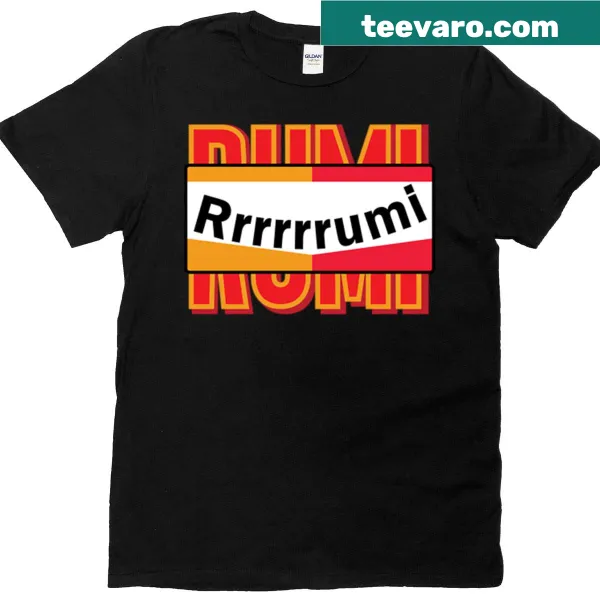 K-pop themed T-shirt with demon hunter jacket design.