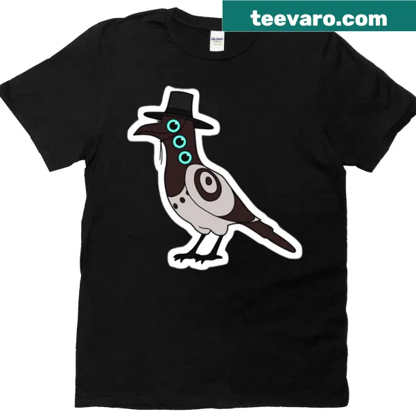 Illustrated Kpop Demon Hunters Bird T-shirt with fantasy elements