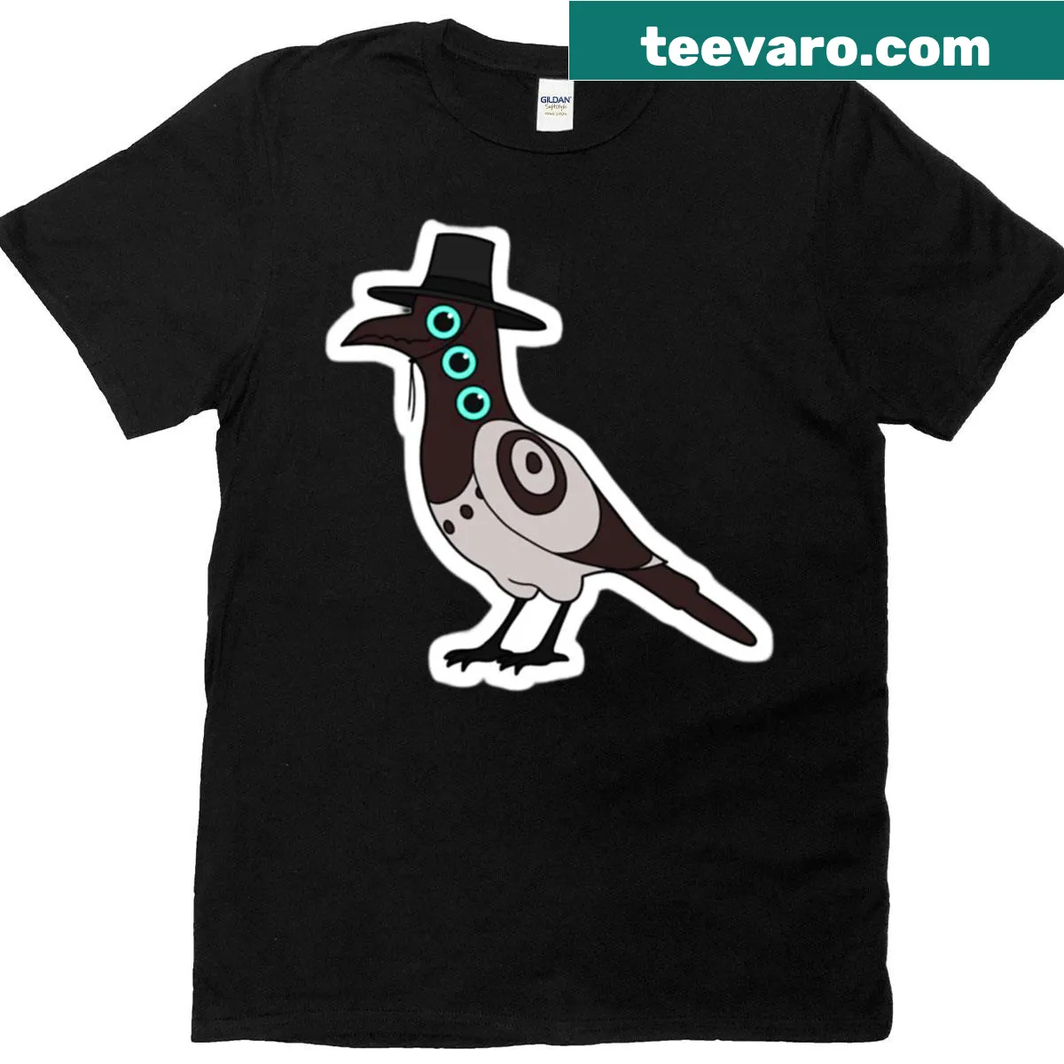 Illustrated Kpop Demon Hunters Bird T-shirt with fantasy elements — on a men's t-shirt