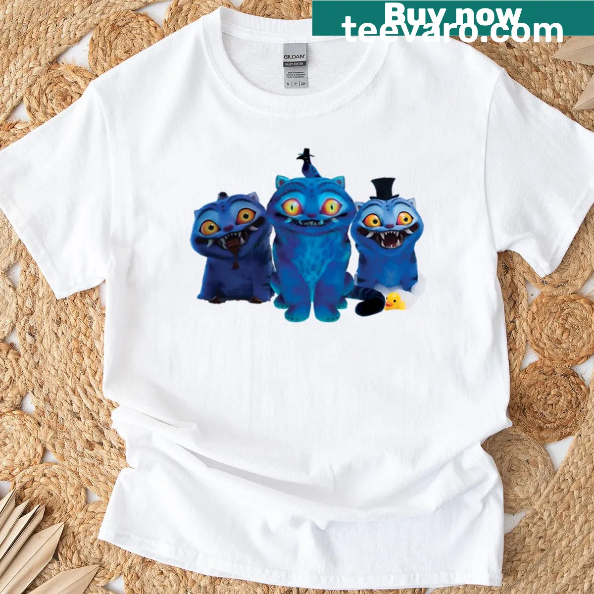 Fierce tiger graphic from Kpop Demon Hunters on a T-shirt — on a men's t-shirt