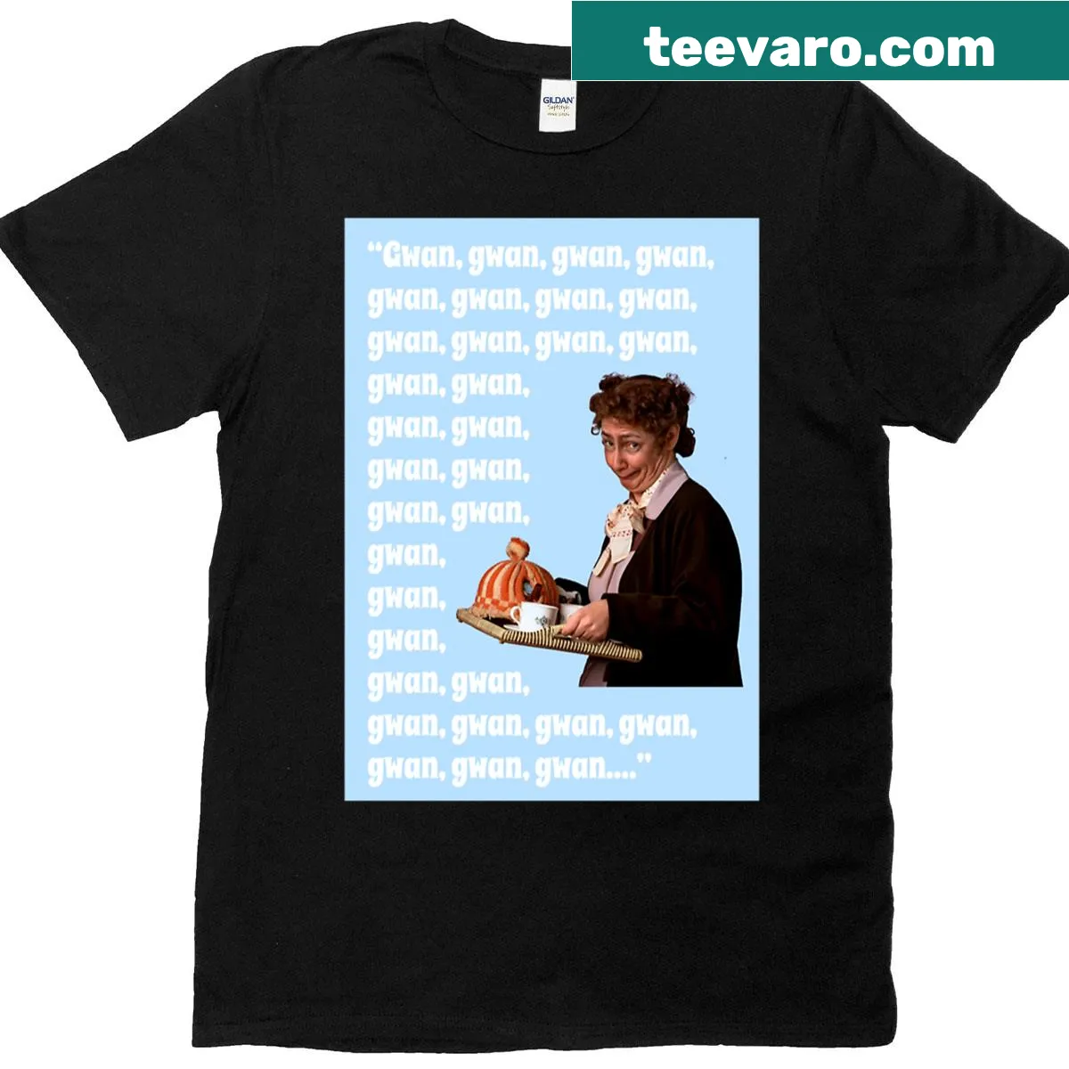 T-shirt tribute to Mrs. Doyle with charming design — on a men's t-shirt