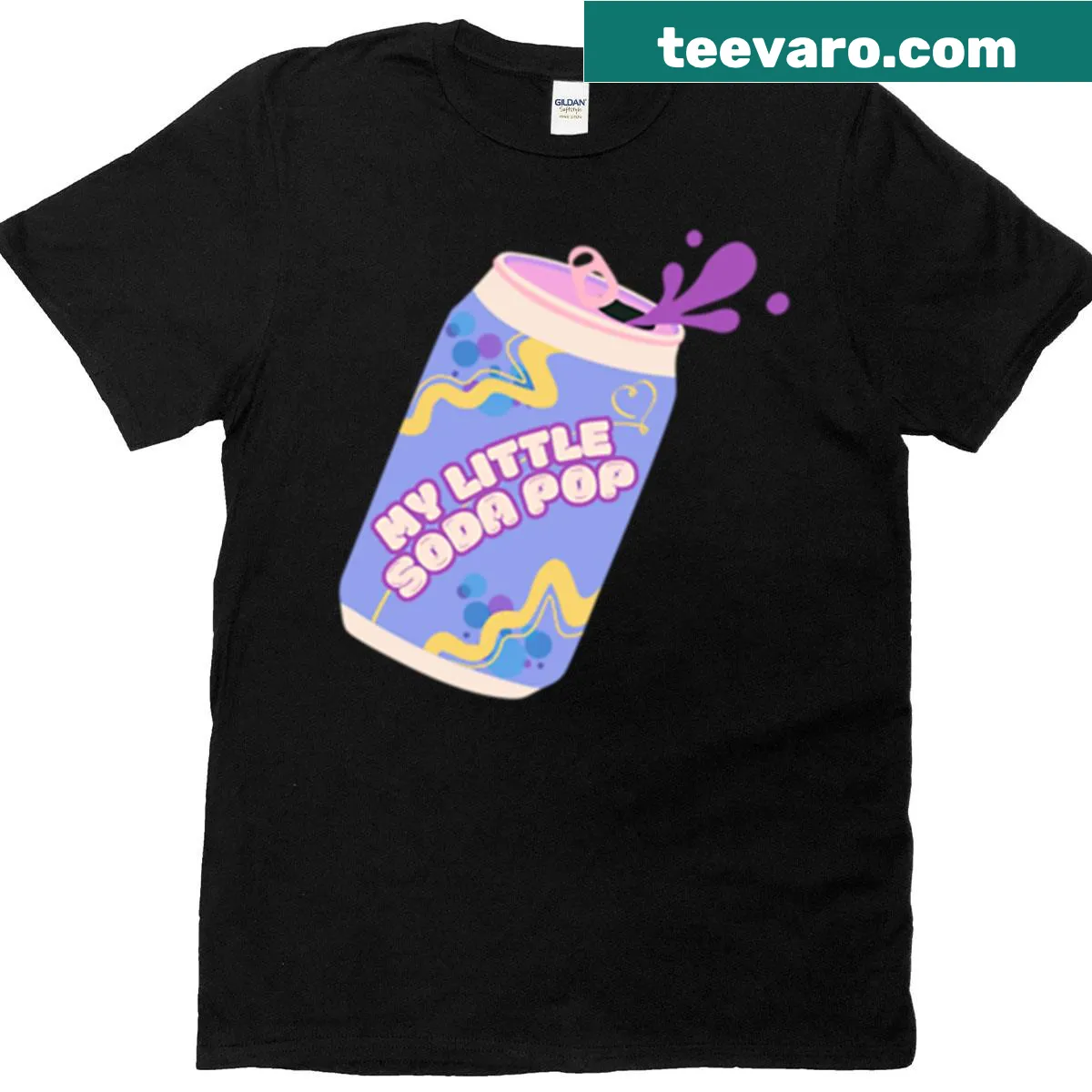 My Little Soda Pop graphic on t-shirt — on a men's t-shirt