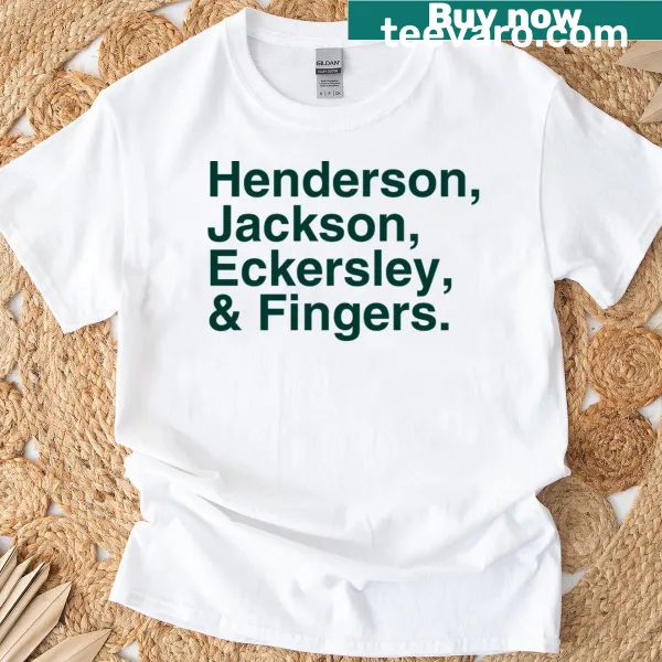 Typography design featuring Oakland baseball legends' names