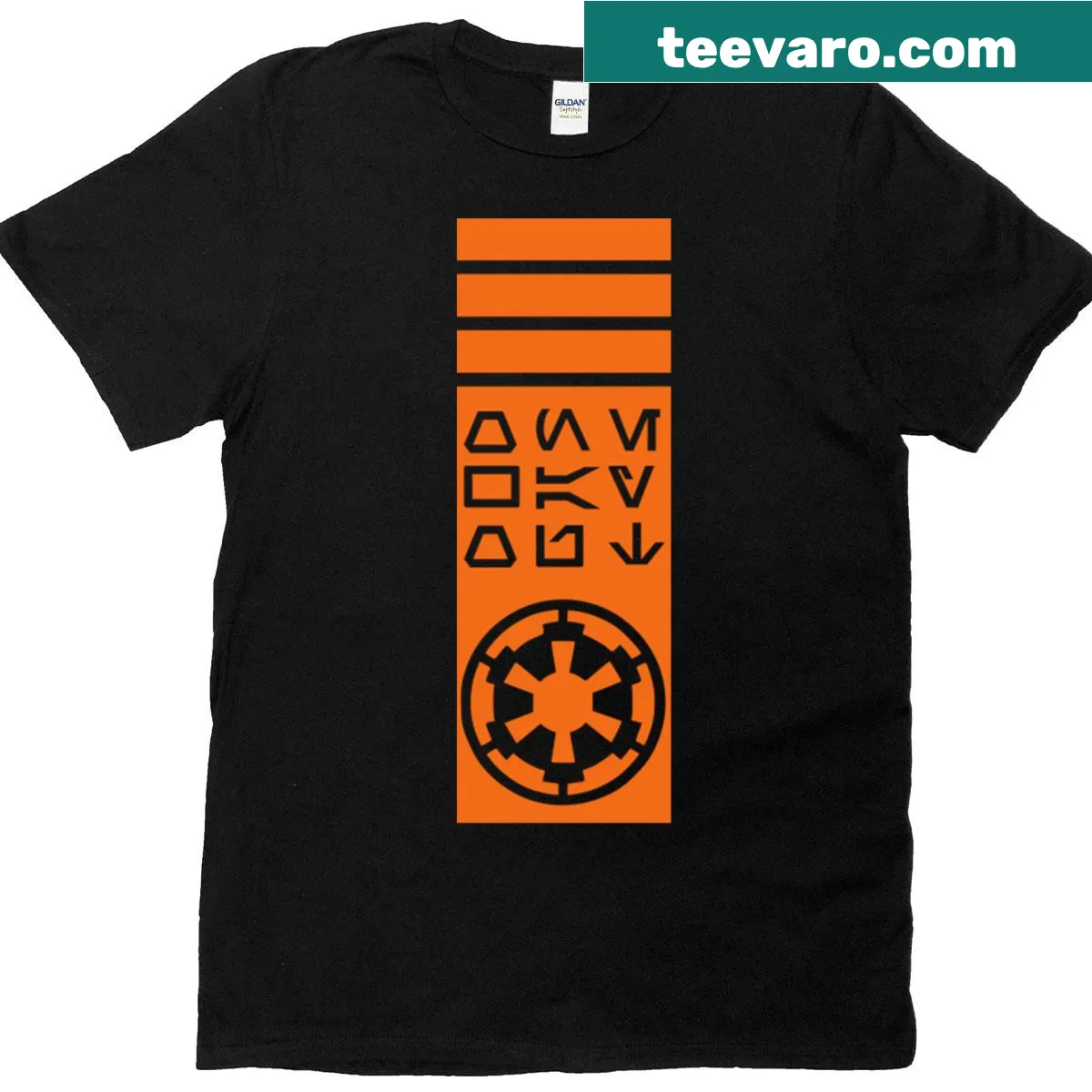 Bold typographic Andor T-shirt design inspired by the series — on a men's t-shirt
