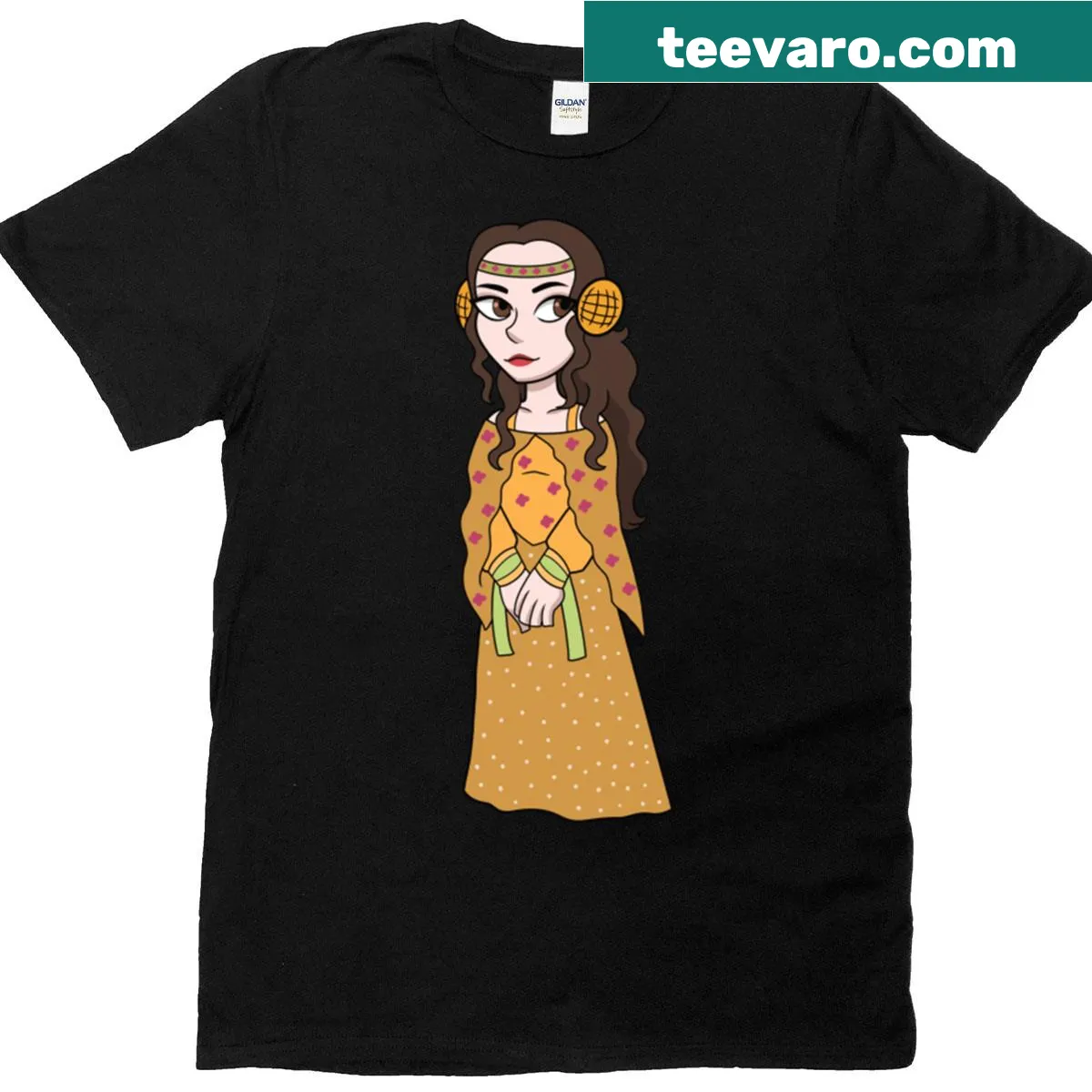 Realistic illustration of a meadow with wildflowers — on a men's t-shirt