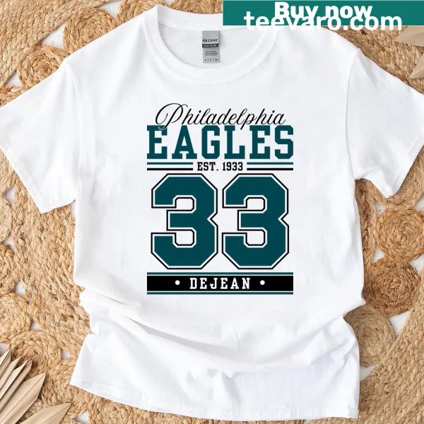T-shirt honoring Philadelphia football player Dejean 33