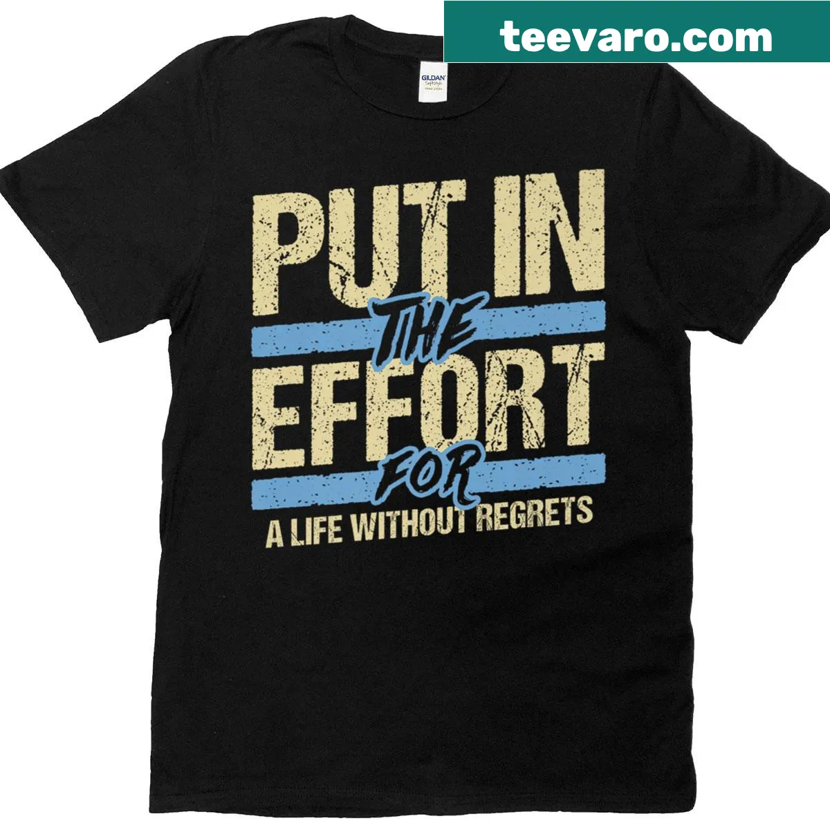 Motivational quote T-shirt for teachers and entrepreneurs — on a men's t-shirt