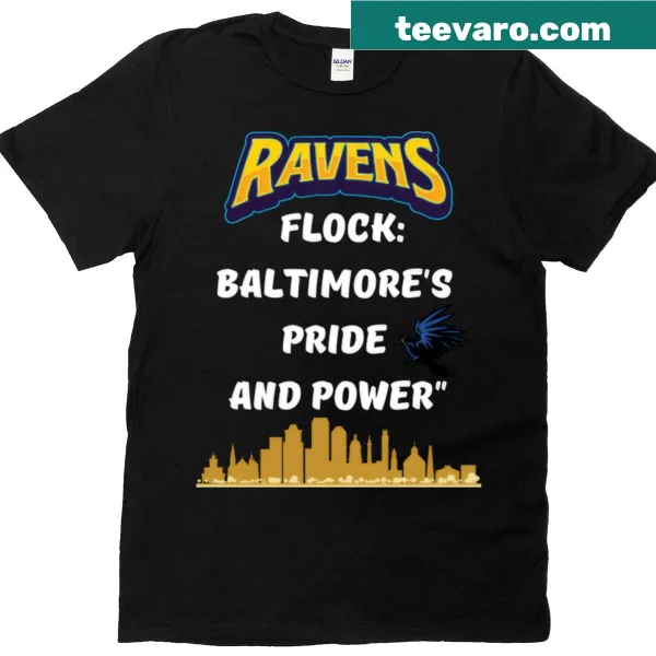 Supportive t-shirt celebrating Ravens football pride