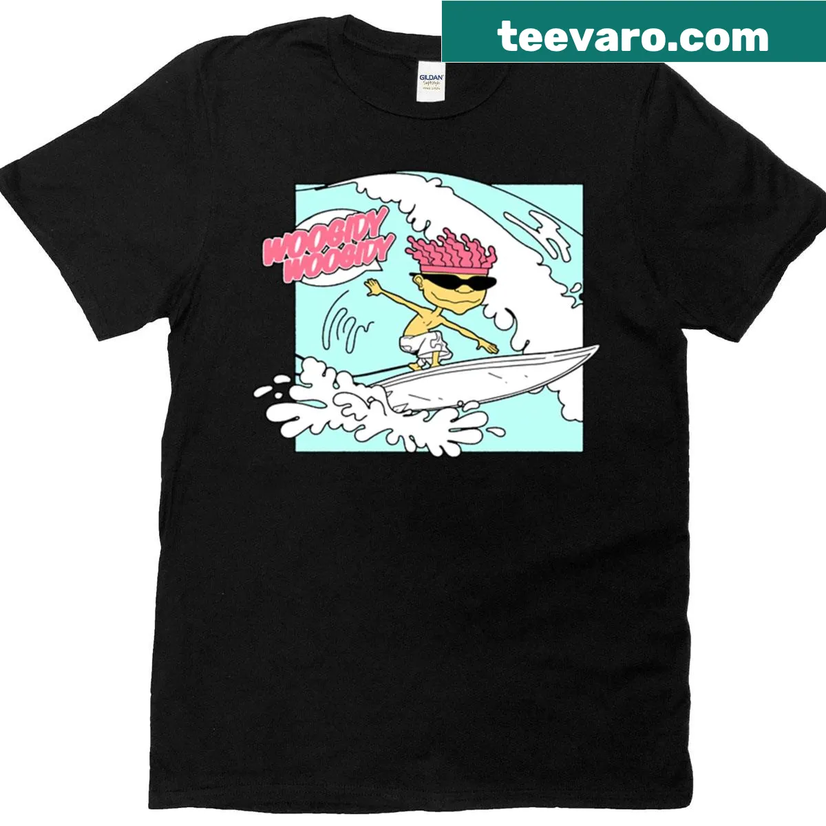 Cartoon T-shirt featuring Otto from Rocket Power with a fun slogan — on a men's t-shirt