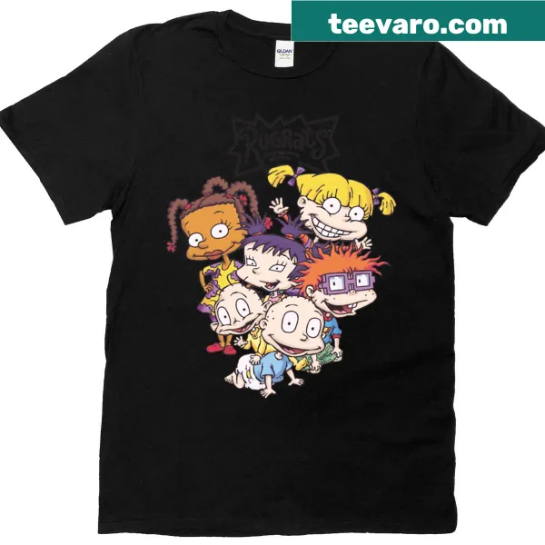 Rugrats cartoon group shot logo t-shirt