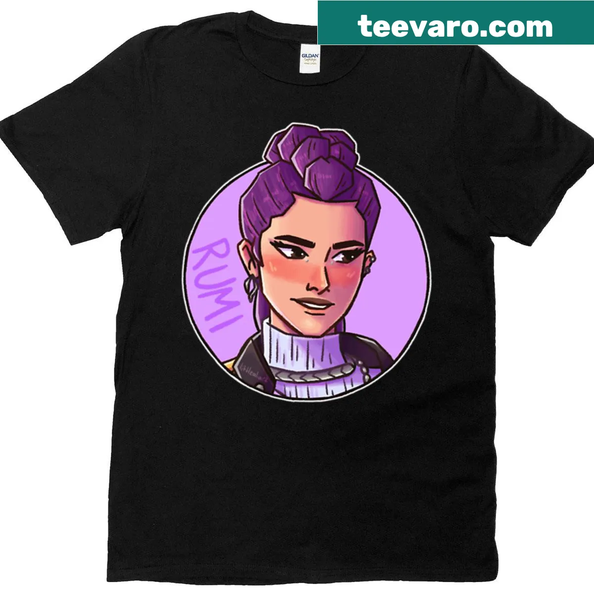 Oversized T-shirt with Rumi graphic from Kpop series — on a men's t-shirt