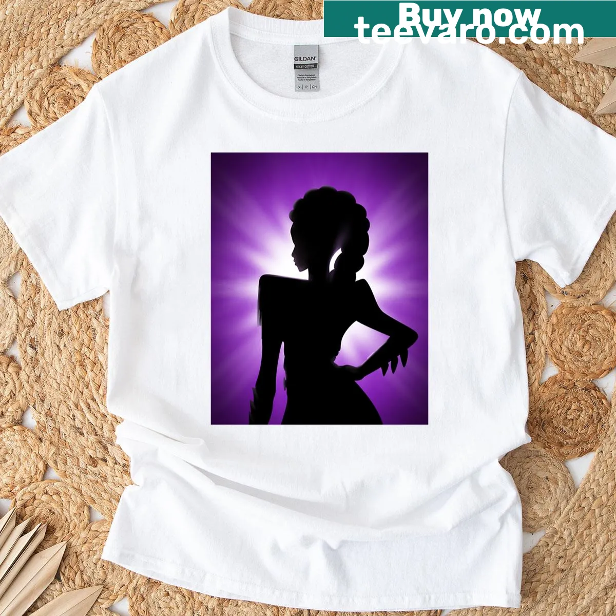 T-shirt featuring an imaginative character design of Rumi - The Huntrix — on a men's t-shirt
