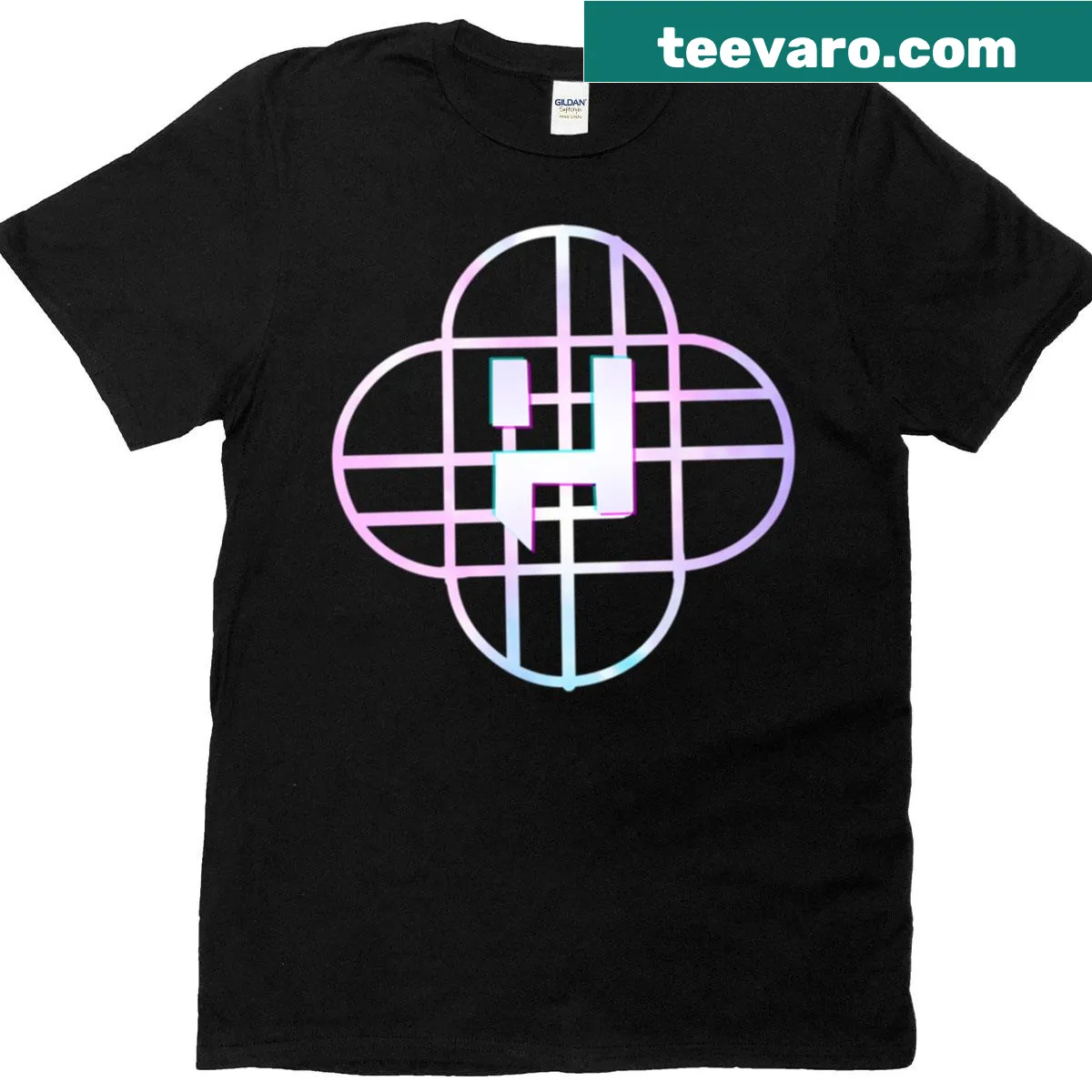 Creative T-shirt featuring a whimsical scribble design — on a men's t-shirt