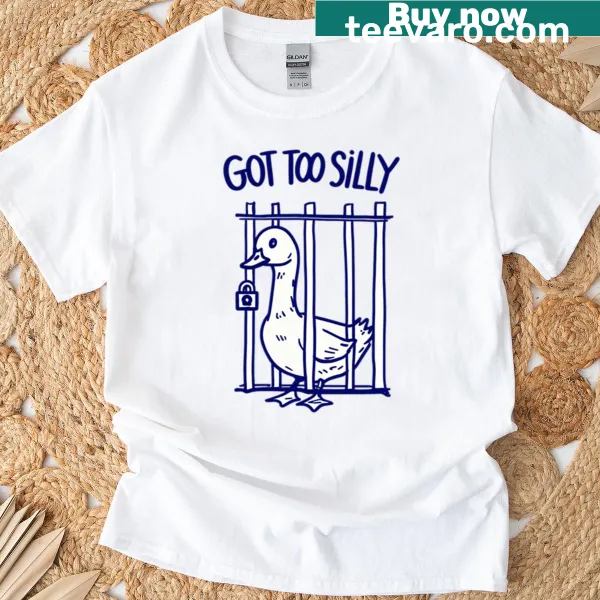 Funny meme t-shirt with 'Silly Goose' text design