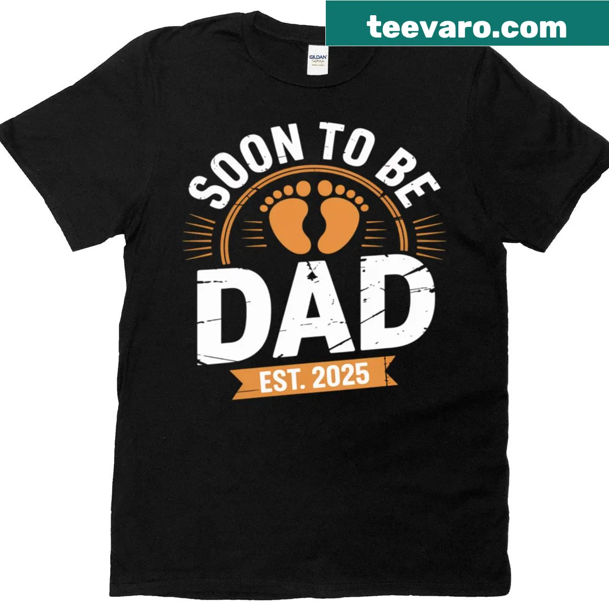 Soon To Be A Daddy Again 2025 T-shirt with sentimental text — on a men's t-shirt