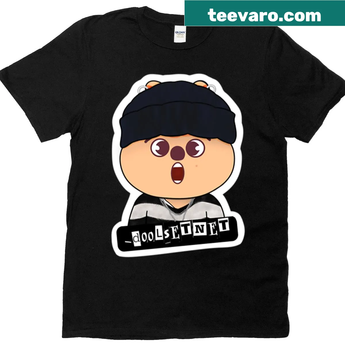 Illustration of a cute quokka from Stray Kids Skzoo — on a men's t-shirt