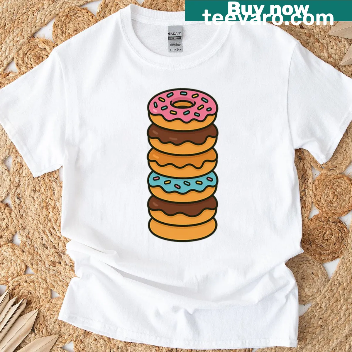 Funny Sugar Overdose text t-shirt — on a men's t-shirt