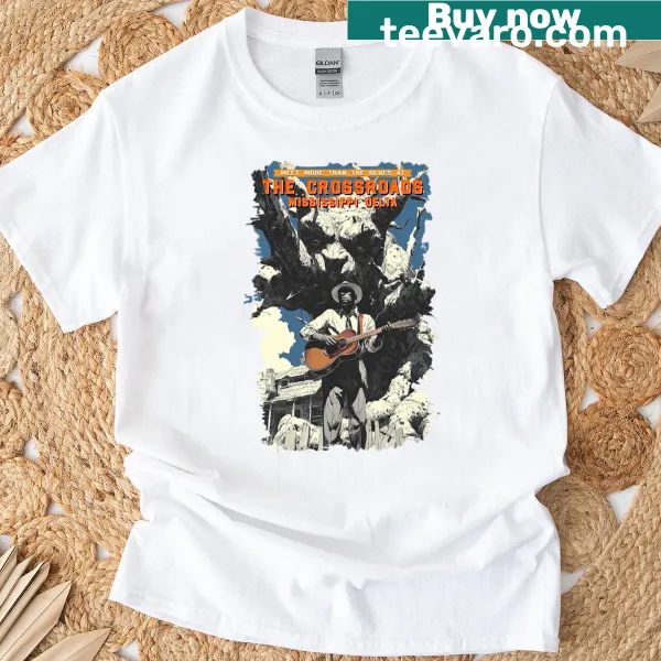 Bold typographic T-shirt with the theme of crossroads