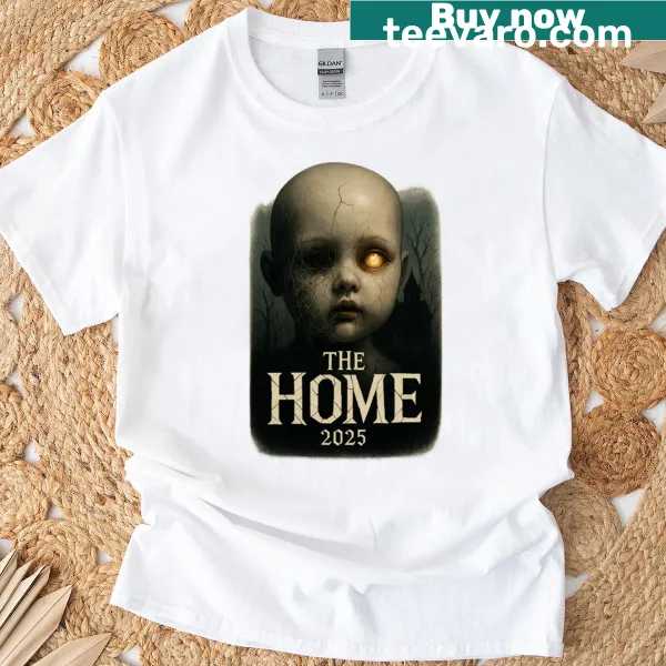 Minimalist T-shirt with clean typography focused on home in 2025