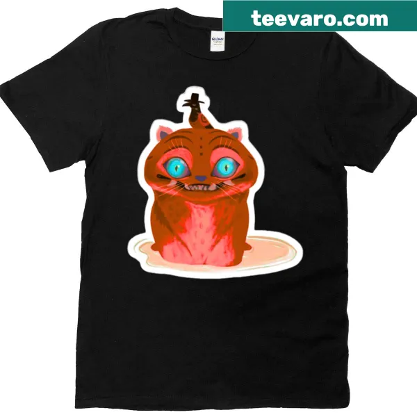 Illustration of a tiger and bird on a T-shirt