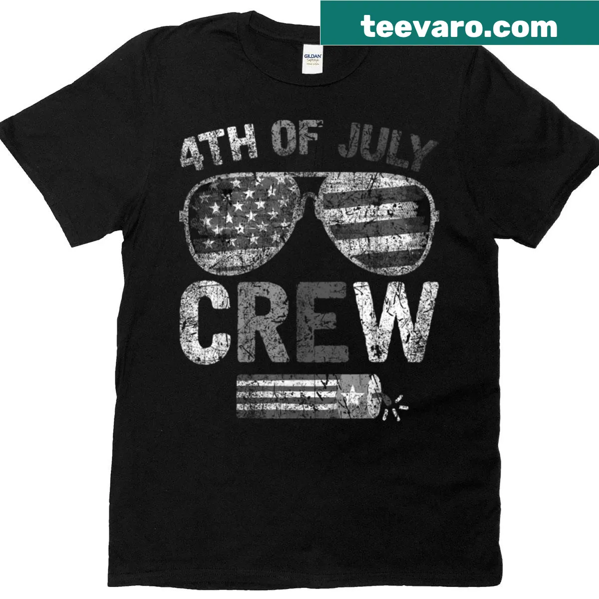Vintage family matching T-shirt for 4th of July celebrations — on a men's t-shirt