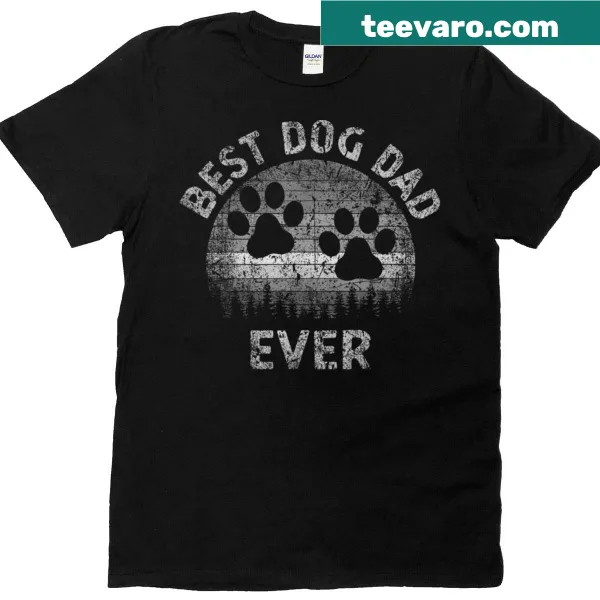 Vintage Best Dog Dad Ever t-shirt for Father's Day