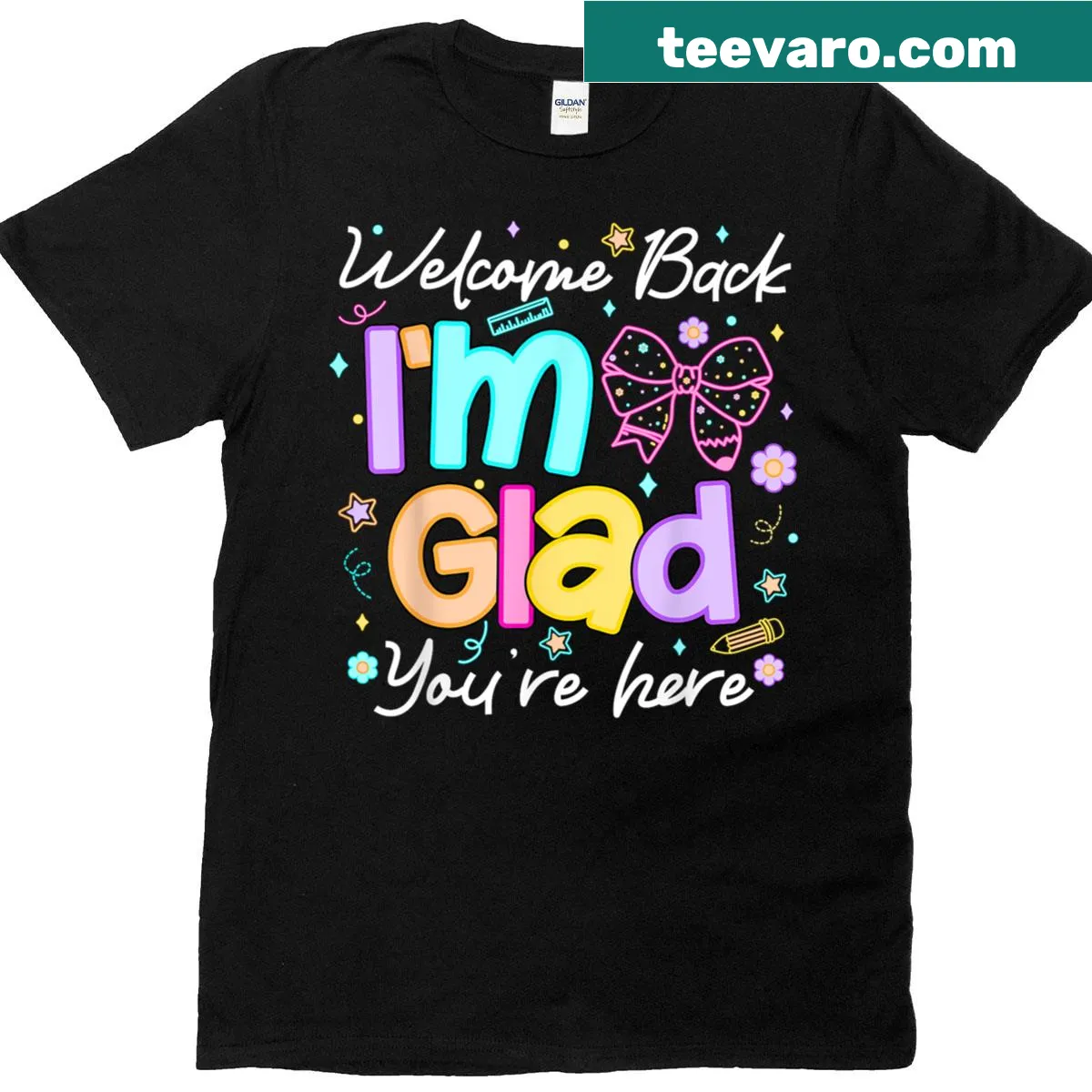 Teacher welcoming message on a back-to-school t-shirt — on a men's t-shirt
