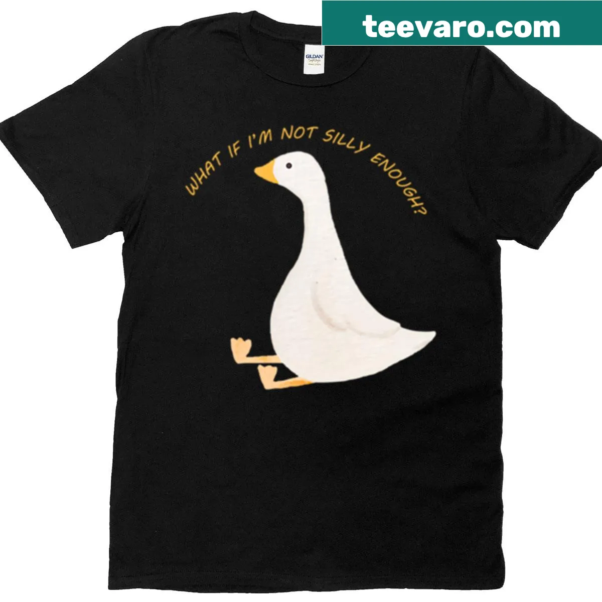 What If I Am Nit Silly Enough T-shirt with a playful sarcastic phrase. — on a men's t-shirt