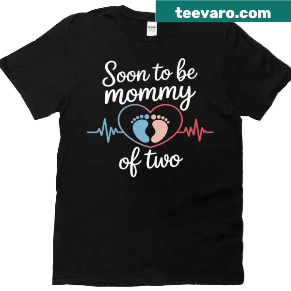 Pregnancy announcement t-shirt for moms expecting their second child