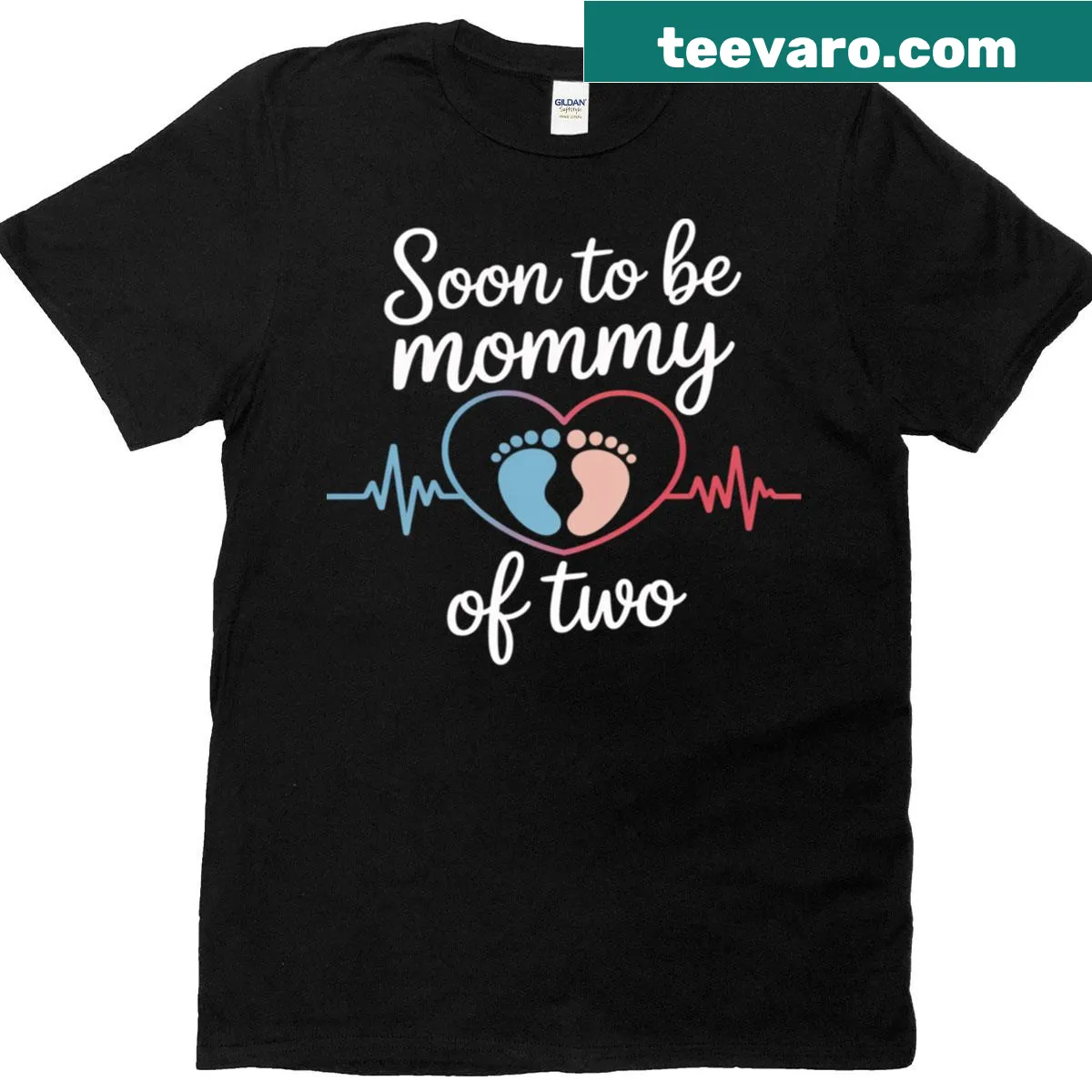 Pregnancy announcement t-shirt for moms expecting their second child — on a men's t-shirt