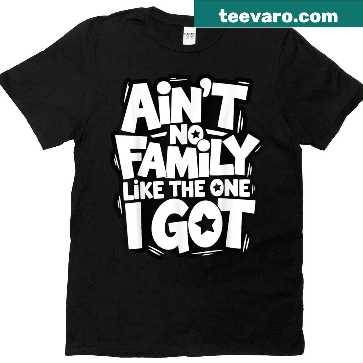 Sentimental t-shirt about family with unique phrase — on a men's t-shirt