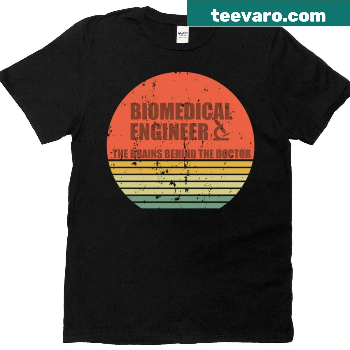 Funny T-shirt featuring biomedical engineering quote — on a men's t-shirt