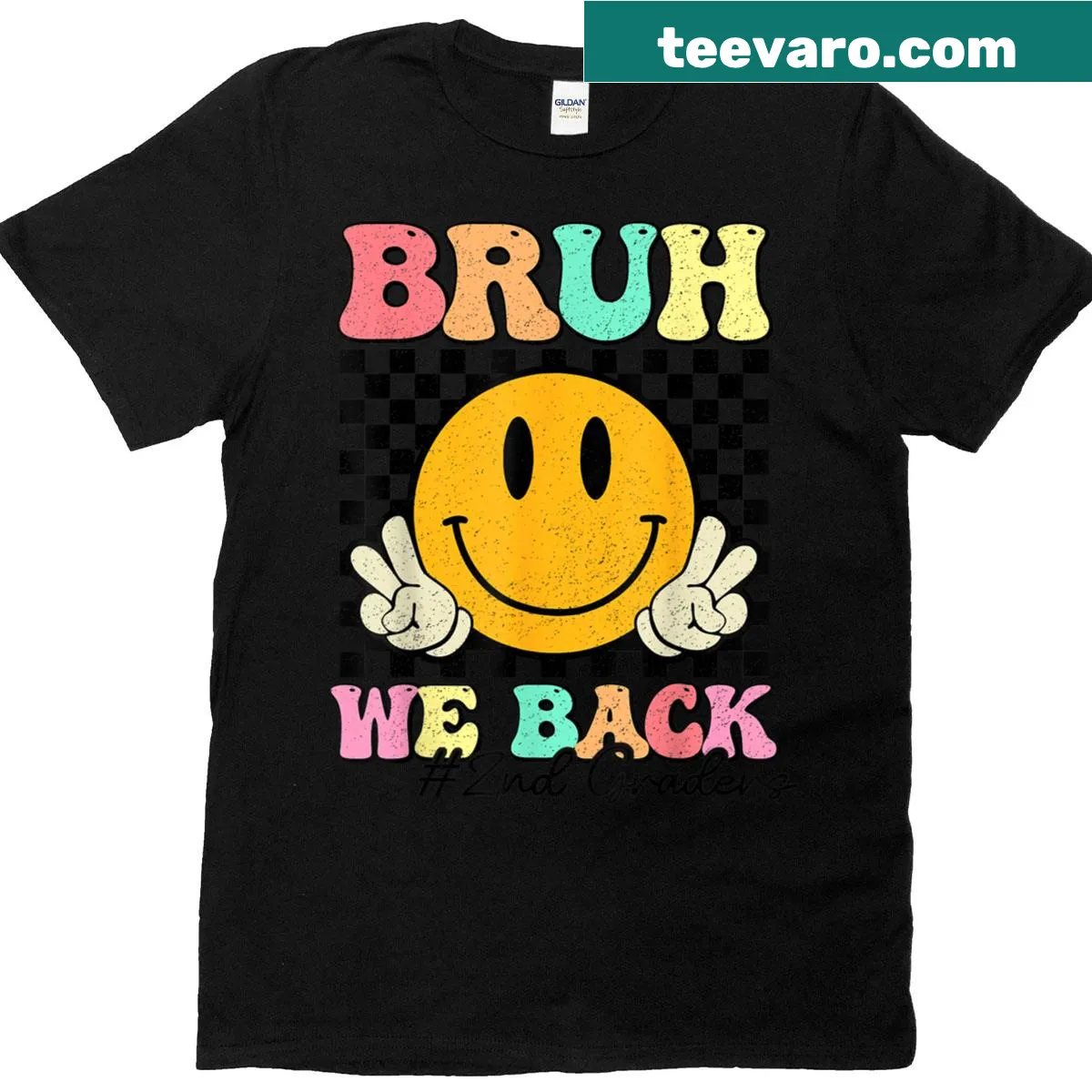 Funny graphic for teachers about second graders returning to school — on a men's t-shirt