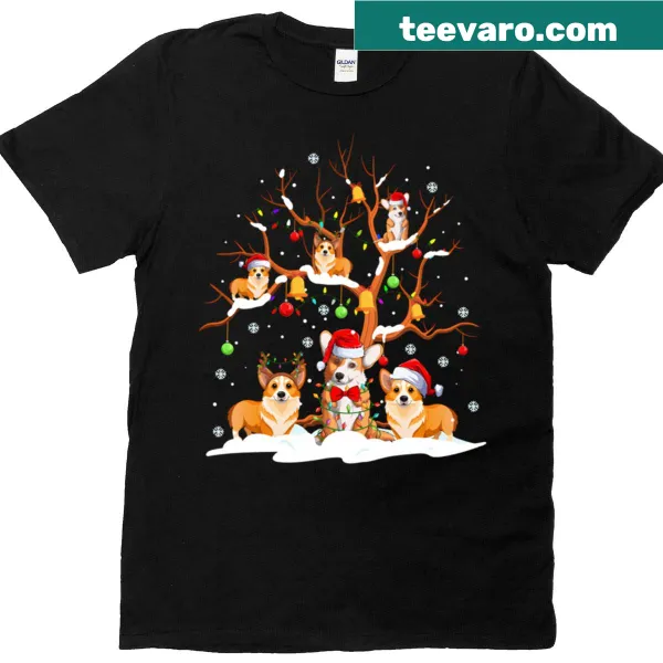 Corgi-themed t-shirt featuring a fun party graphic