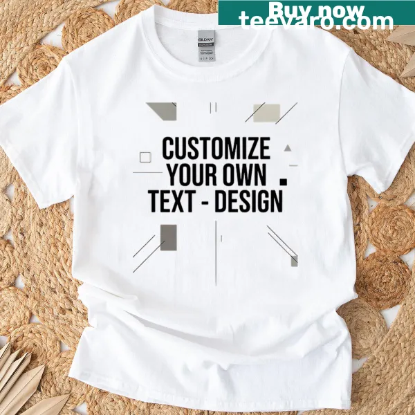 Customizable T-shirt for personal text design
