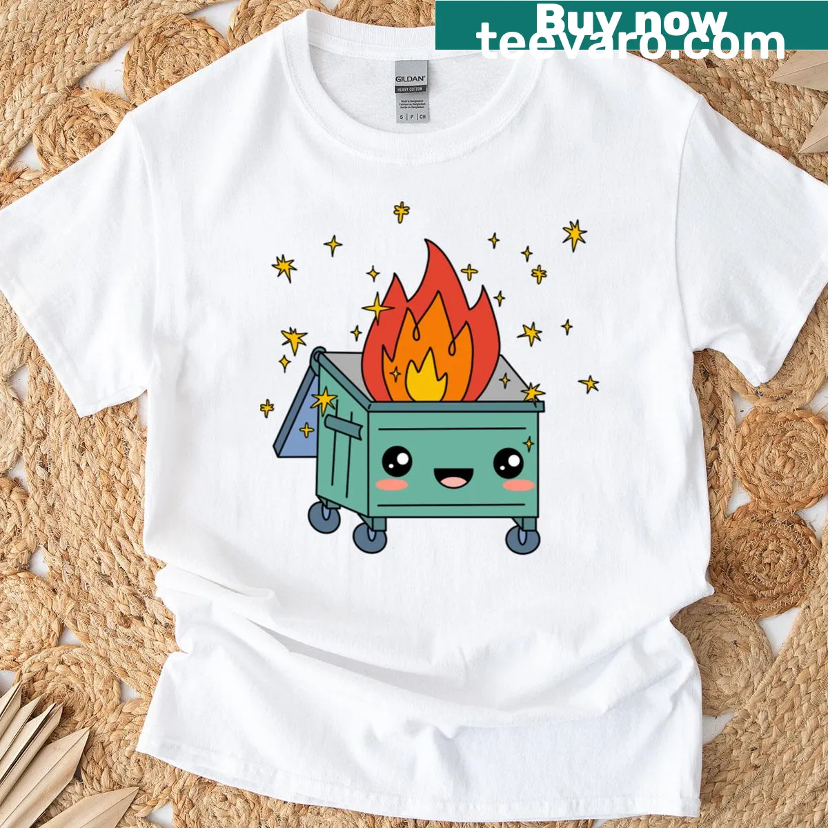 Funny 'Cutie Inferno' text graphic on a casual t-shirt — on a men's t-shirt