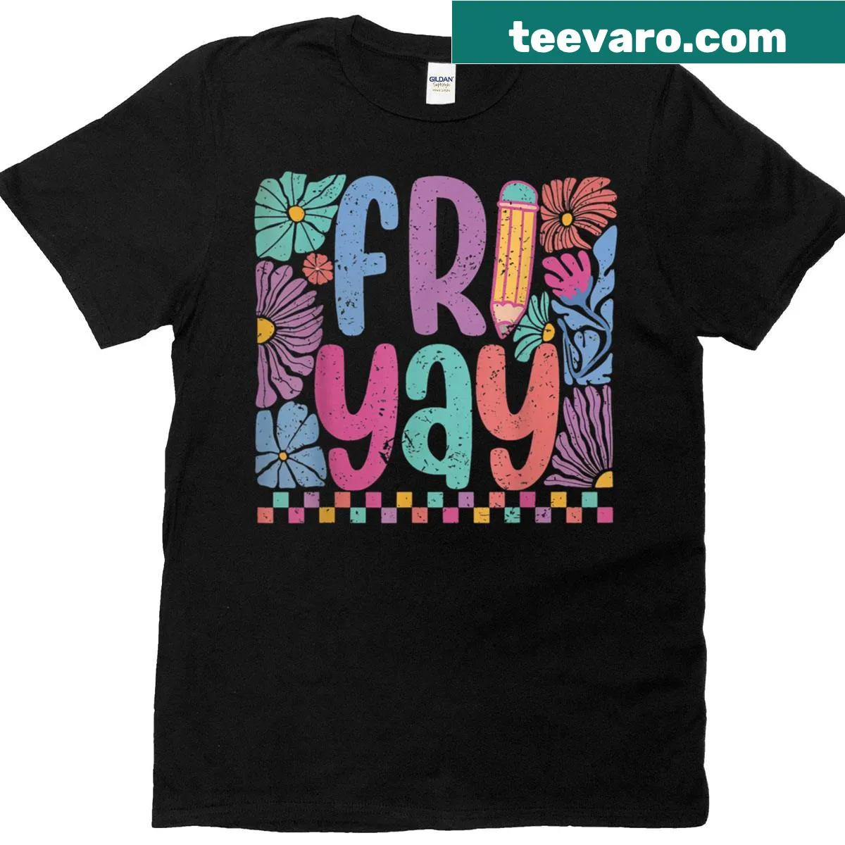 Funny t-shirt celebrating Friday with 'Fri-yay' graphic — on a men's t-shirt