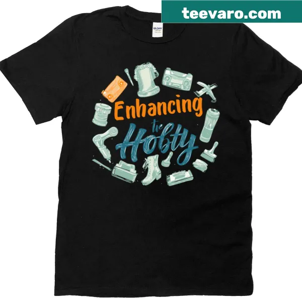 Humorous illustration about enhancing hobbies on a t-shirt