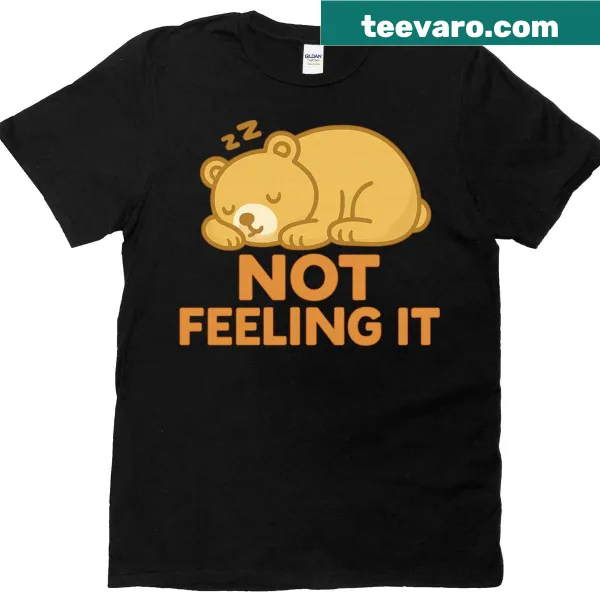 Humorous sleeping cat illustration for cat lovers T-shirt