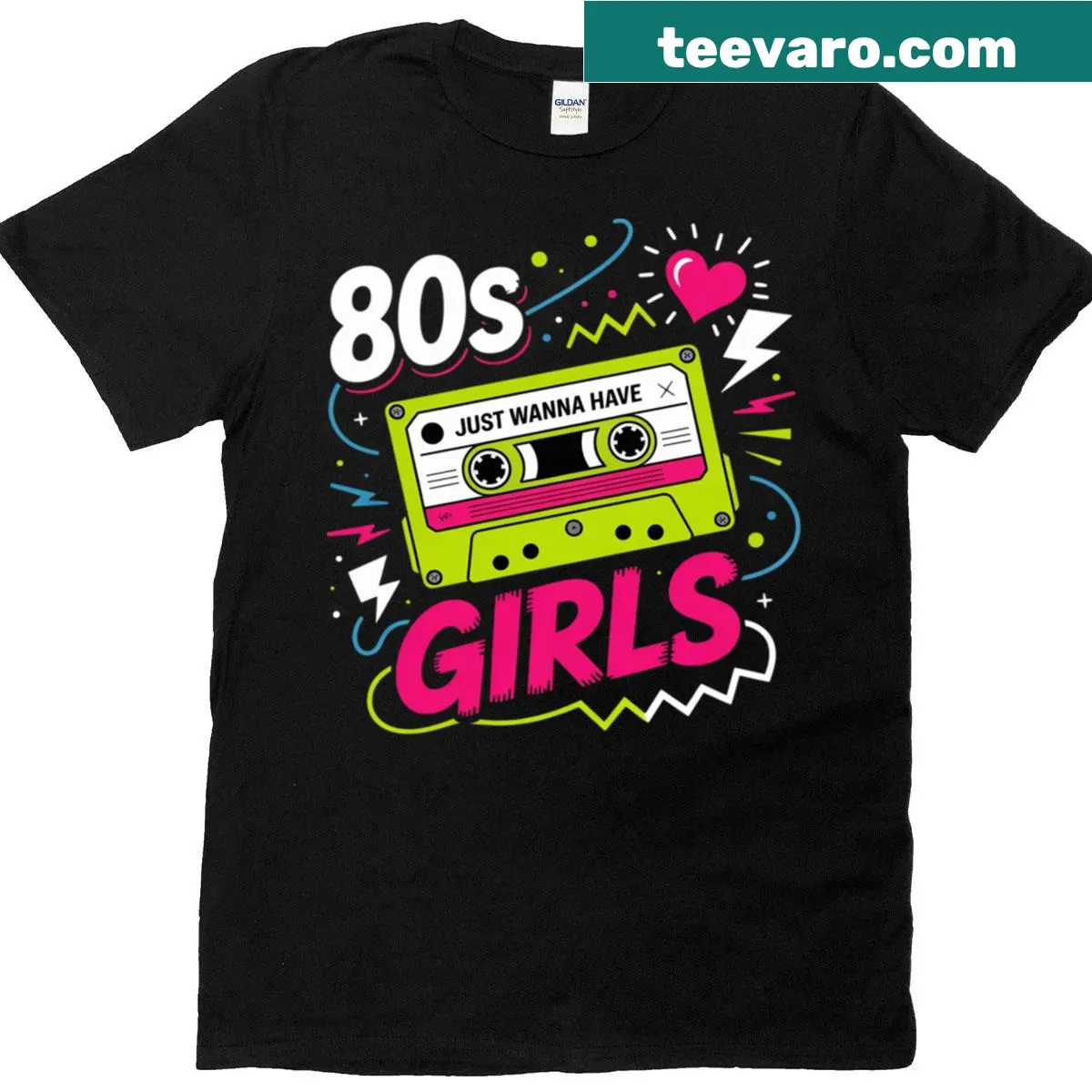 Fun slogan t-shirt for 80s celebration — on a men's t-shirt